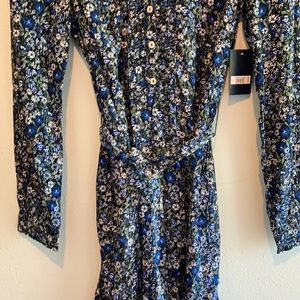 NWT. Lucky Brand long sleeve floral dress. Size S.